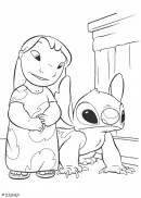 Lilo en Stitch kleurplaat 3